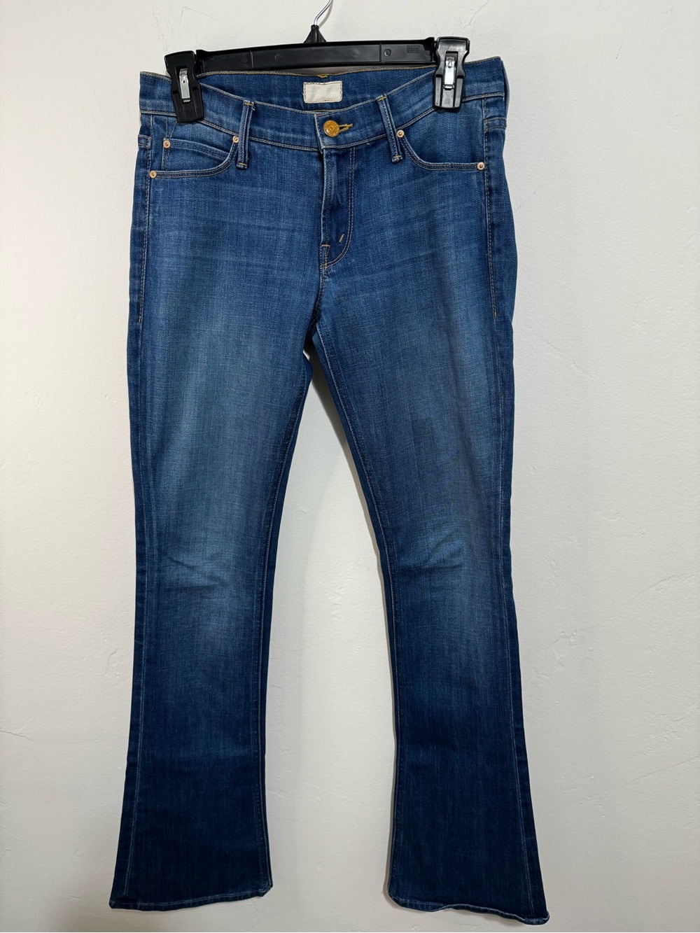 MOTHER Women's Dark Blue Flare Jeans